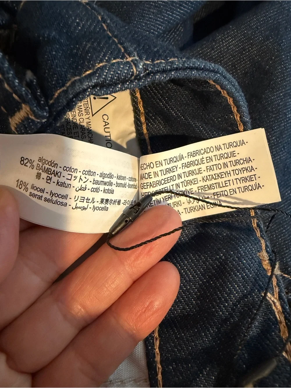 Zara Wide Leg Cargo Jeans Dark Wash Denim Y2K Utility Pocket 90s Inspired Sz 6
